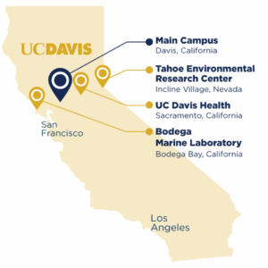 UC Davis location map